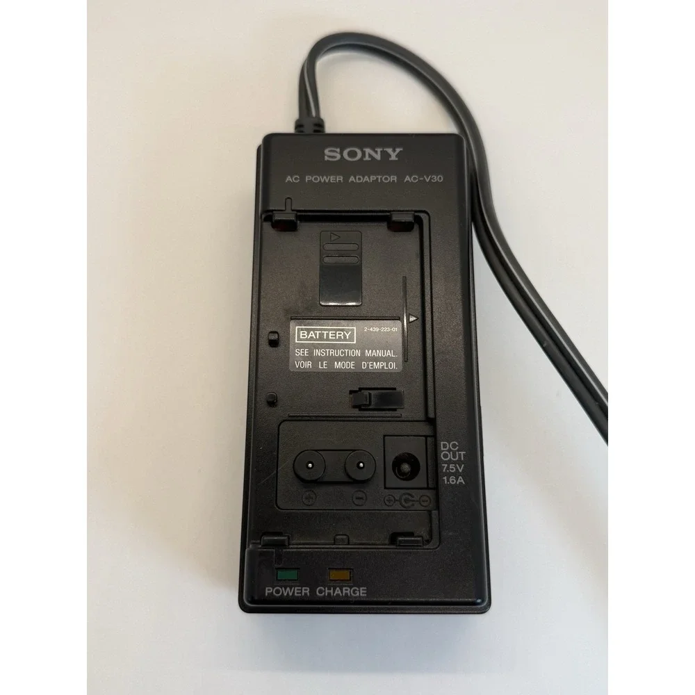 VTG Sony AC-V30 AC Power Adaptor & Battery Charger Camcorder Camera OEM AC-VQ800